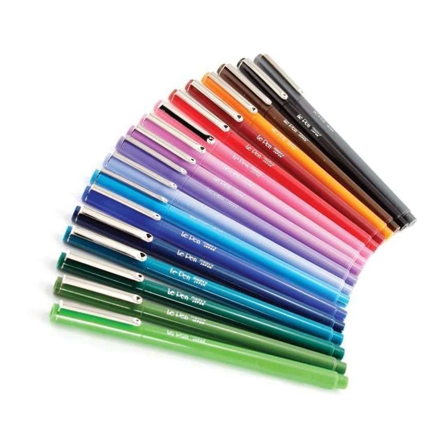 Marvy Uchida Stilingi ohutkärkiset Le Pen 4300-10FX Neon Mix -kynät, 10 kpl. – 2