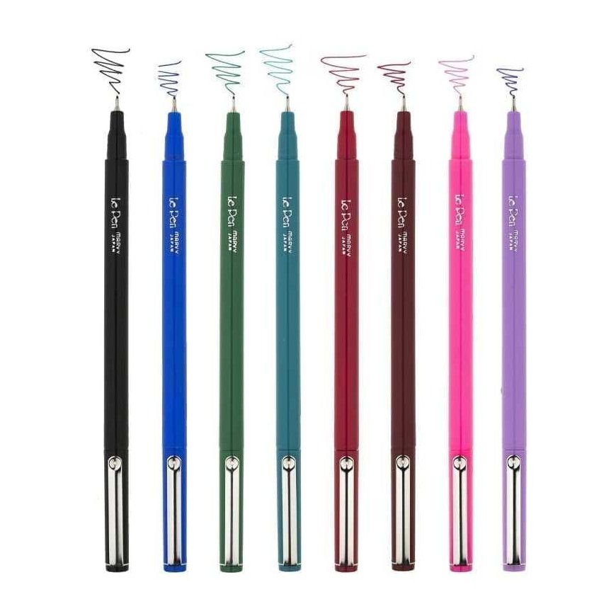 Marvy Uchida Stilingi ohutkärkiset Le Pen 4300-10FX Neon Mix -kynät, 10 kpl. – 3