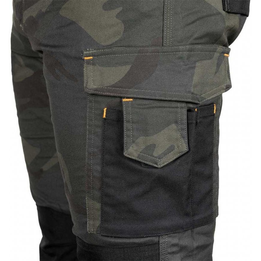 Neo Tools „Mix&Match“ darba bikses, audums, pastiprinātas ar „Cordura“ materiālu, zaļas, kamuflāžas, M izmērs – 5