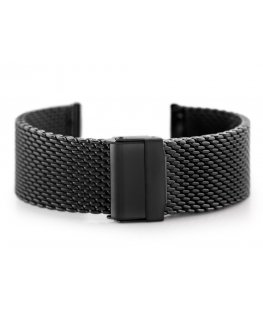 Pacific 10 bracelet - HQ mesh - matte black 24mm