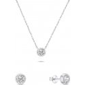Комплект украшений Brilio Silver Modernus из серебра с цирконами SET220W (серьги, ожерелье) Комплект украшений Brilio Silver Modernus из серебра с цирконами SET220W (серьги, ожерелье)