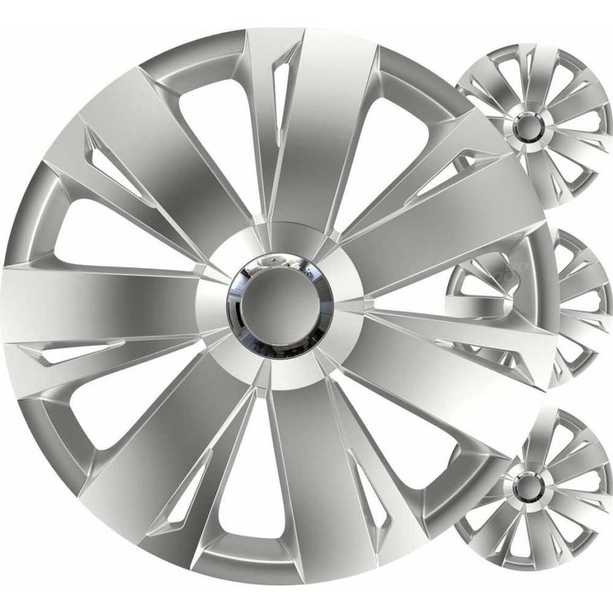 Versaco Car Hub 4pcs Energy Set, Silver 14-inch Color Box – 2