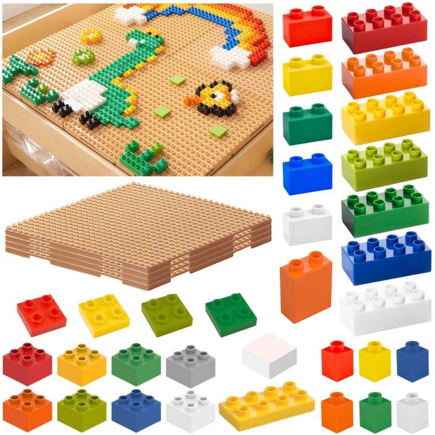 MASTERKIDZ STEM construction block set, 563 pieces, with 4 panel covers.