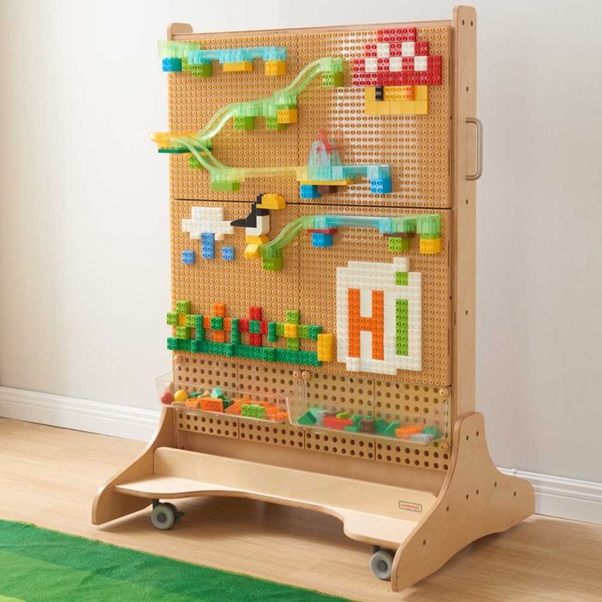 MASTERKIDZ STEM construction block set, 563 pieces, with 4 panel covers. – 2