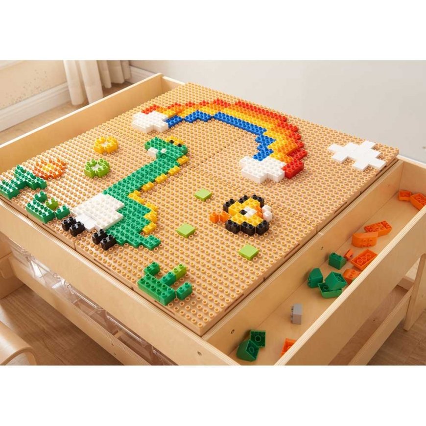 MASTERKIDZ STEM construction block set, 563 pieces, with 4 panel covers. – 3