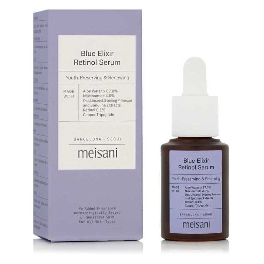 Meisani Mēlyna Elixy Retinol serums - serums nobriedušai, taukainai vai problemātiskai ādai - 15 ml – 2