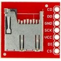 Memory card MicroSD card reader module, SparkFun BOB-00544 Memory card MicroSD card reader module, SparkFun BOB-00544