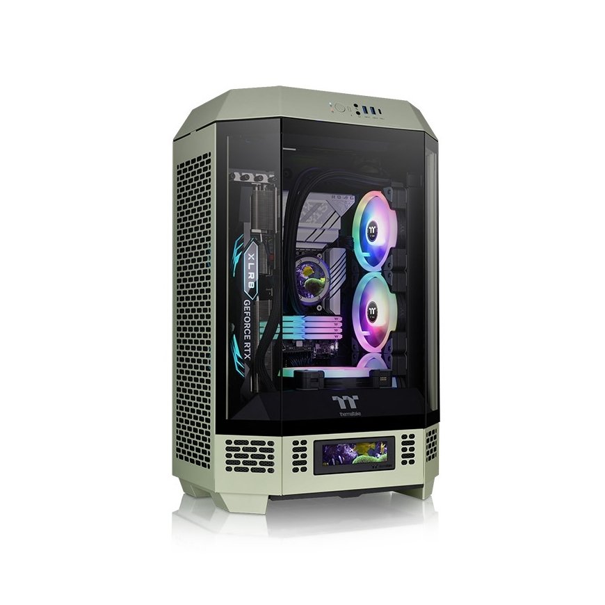 Thermaltake 300 Matcha Green „Micro Tower“ Žalia