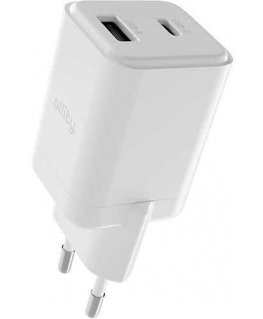 Ostatni Allity GaN PD QC ATC-01-30WAC 1x USB-C 1x USB-A 30W balts