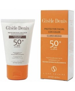 Gisèle Denis krēms sejai pret sauli SPF50+ gaišam/vidējam tonim, 40 ml