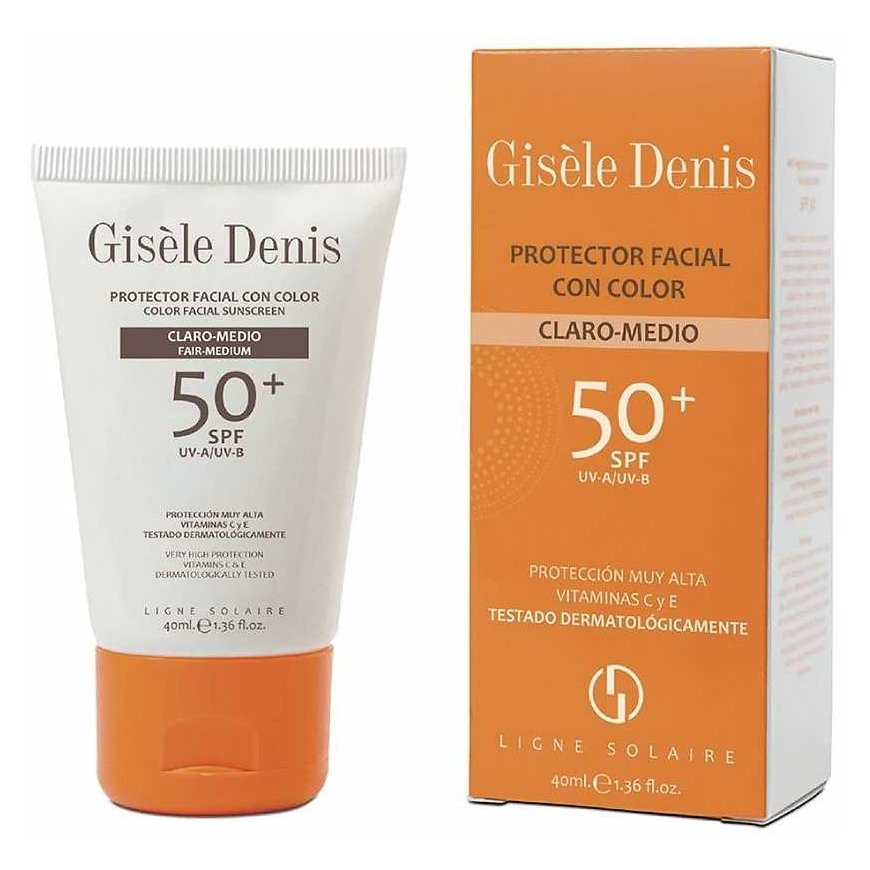 Gisèle Denis Color face cream sunscreen SPF50+ light/medium shade, 40 ml