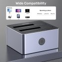 UNITEK Y-3026GY01-EU HDD/SSD dokkimisjaam USB 3.2 Gen 1 (3.1 Gen 1) Type-B Hall UNITEK Y-3026GY01-EU HDD/SSD dokkimisjaam USB 3.2 Gen 1 (3.1 Gen 1) Type-B Hall