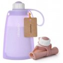 MOMCOZY ДАУГКАРТИННЫЕ СИЛИКОНАВЫЕ МОЛОЧНЫЕ ПАКЕТЫ, 5 ШТ., ФИОЛЕТОВЫЕ
