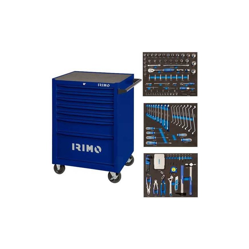 7 drawer tool cart with 208 Irimo tools [8066K7FF208]