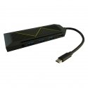 LC-Power LC-HUB-C-MULTI-6-RGB keskitin USB 3.2 Gen 2 (3.1 Gen 2) Type-C 5000 Mbit/s musta LC-Power LC-HUB-C-MULTI-6-RGB keskitin USB 3.2 Gen 2 (3.1 Gen 2) Type-C 5000 Mbit/s musta