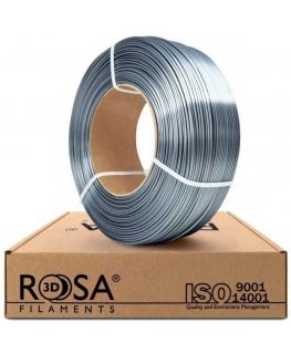 3D plastikas PLA spīdīgs tērauds 1.75mm 1kg atkārtota iepakojuma Rosa3D