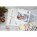Luca S Kryželiu embroidery kit "Santa Claus's Visit" 48x32cm SBU5084 Luca S Kryželiu embroidery kit "Santa Claus's Visit" 48x32cm SBU5084