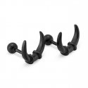 Stylish black crescent moon earrings KS-152 Stylish black crescent moon earrings KS-152