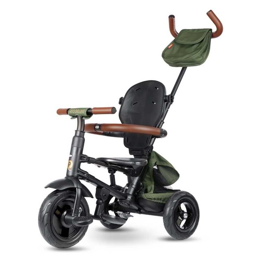 Qplay Triratis dviratukas Rito Deluxe Rubber Olive – 3