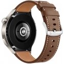 Dirželis Samsung Galaxy Watch Forcell F-Design FS21, eko odos, 22 mm, rudas, su skylutėmis Dirželis Samsung Galaxy Watch Forcell F-Design FS21, eko odos, 22 mm, rudas, su skylutėmis