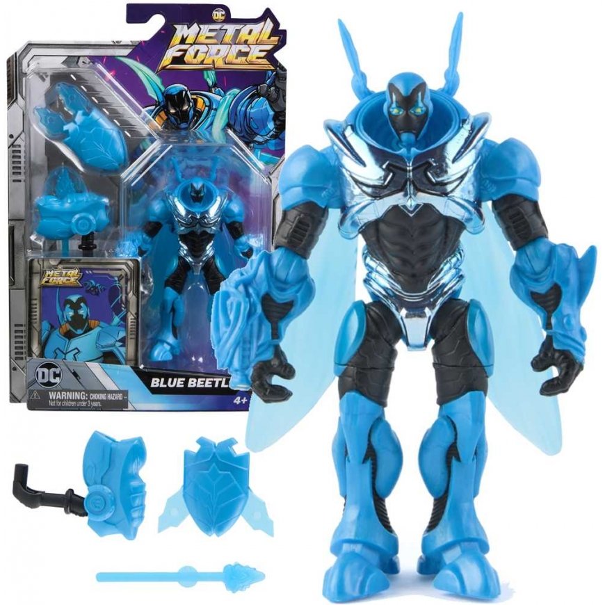DC Comics Metal Force väike figuur Sinise putuka skarabeuse mehe nukke 12 cm