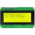 LCD screen 4x20 green characters with connections - justPi
