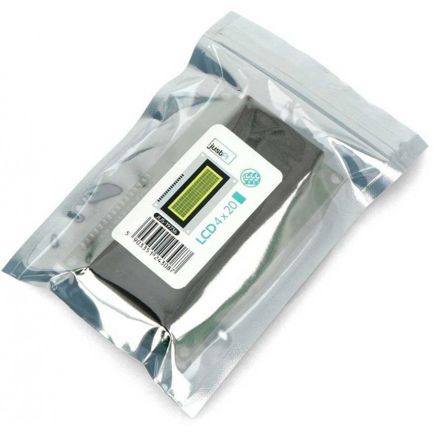LCD экран 4x20 зеленых символов с соединениями - justPi – 5