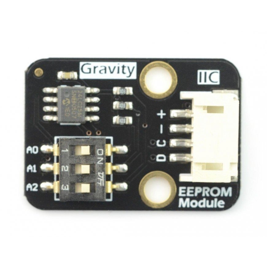 DFRobot Gravity -tietojen tallennusmoduuli EEPROM-muistilla, I2C, 256 KB – 3
