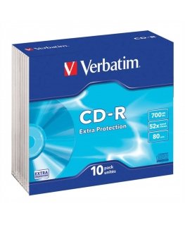 Verbatim CD-R 700MB x52 Extra Protection Slim Cake 10