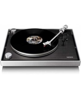 Lenco L-455BK - turntable with an aluminum body and 2M Red cartridge