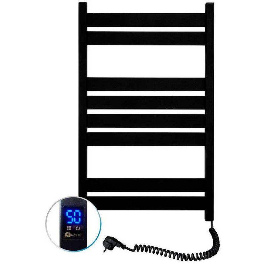 Navin Largo 500*800 Sensor right black towel dryer – 3