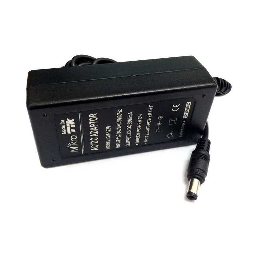 Conexpro izgatavots MikroTik GM-1230, strāvas adapteris