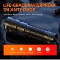 Superfire Flashlight L16-T, 890lm, 15W, focusable, rechargeable USB C, 18650 3400mAh, IP43 Superfire Flashlight L16-T, 890lm, 15W, focusable, rechargeable USB C, 18650 3400mAh, IP43