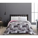Tablecloth CATS INVASION gray printed fabric - microfiber textile 170x270 DecoKing Tablecloth CATS INVASION gray printed fabric - microfiber textile 170x270 DecoKing