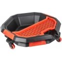 Oil drain container on wheels with tool compartment amio-04264 Oil drain container on wheels with tool compartment amio-04264