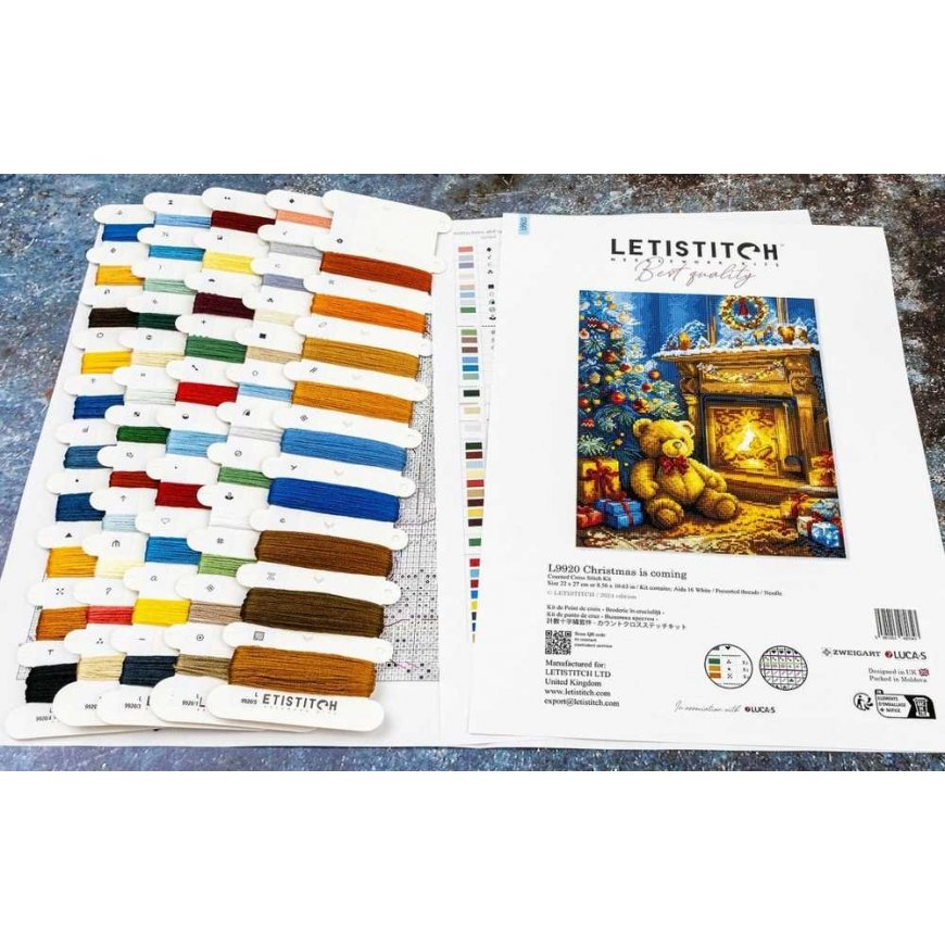 LetiStitch luca Cross Stitch Embroidery Kit Christmas is Coming 22x27cm SLETIL9920 – 5