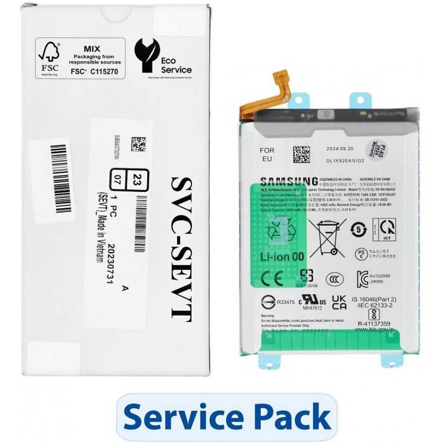 ServicePack Battery GH82-36145A or SAMSUNG A16 A166B.