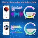 Elight G formas skaļruņa lampa ar RGB LED apgaismojumu un bezvad Elight G formas skaļruņa lampa ar RGB LED apgaismojumu un bezvad
