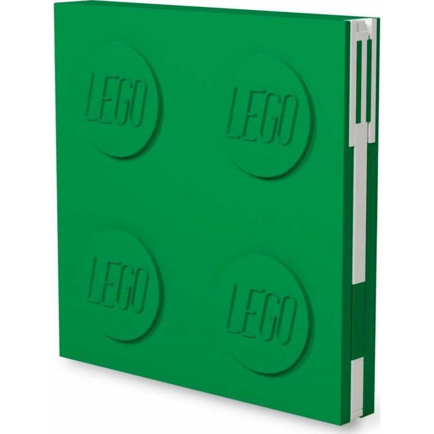LEGO LEGO Classic square LEGO notebook with pen - green 52443