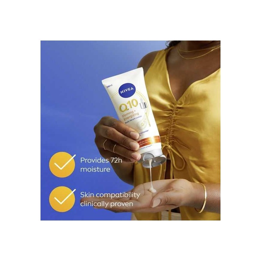 Nivea Q10 (stangrinamasis ir energizuojantis kūno serumas-losjonas) – stangrinamasis ir energizuojantis kūno serumas – 200 ml – 3
