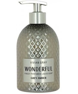 Vivian Gray Nestemäinen käsisaippua „Wonderful Harmaa Meripihka“ (nestesaippua) 500 ml