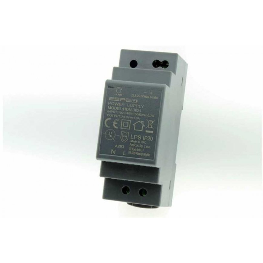 DIN рейка ESPE HDN-3024 24V/30W/1A ПИТАНИЕ ПОДКЛЮЧЕНИЯ