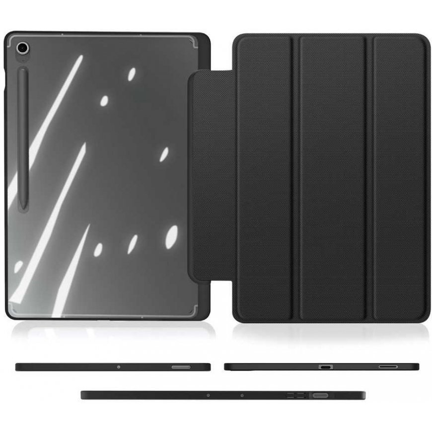 DUX DUCIS TOBY case with pencil storage for Samsung Galaxy Tab S10 FE Plus in black color – 2