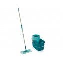 Leifheit Set Clean Twist System M uzkopšanas komplekts Dubulta tvertne Zils, Tirkīzs