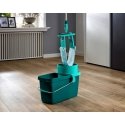 Leifheit Set Clean Twist System M lattianpesuväline Kaksoisämpäri Sininen, Turkoosi Leifheit Set Clean Twist System M lattianpesuväline Kaksoisämpäri Sininen, Turkoosi