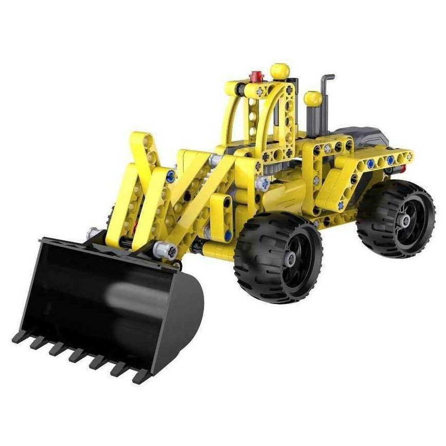 CaDA Technic Construction Bricks Loader 25 cm Large Bulldozer Construction Vehicle with Reverse Gear – 3
