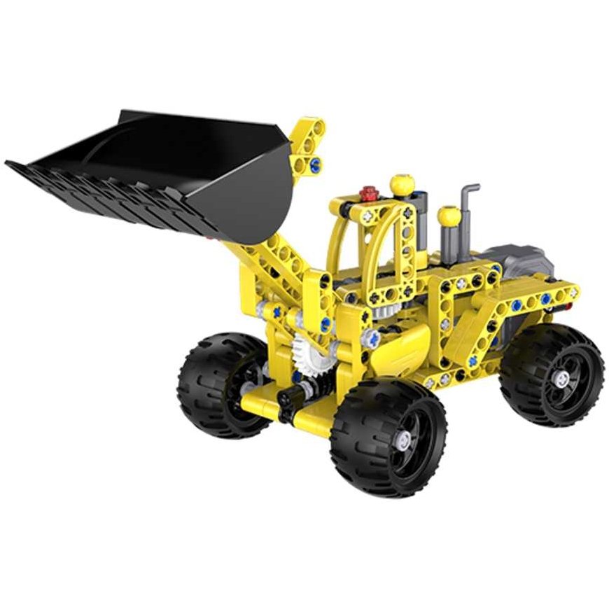 CaDA Technic Construction Bricks Loader 25 cm Large Bulldozer Construction Vehicle with Reverse Gear – 4