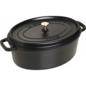 STAUB LA COCOTTE Cast Iron Oval Pot 8 ltr, Black