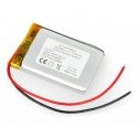 Akyga Li-Pol elements 1200mAh 1S 3.7V - vadi 100mm - 50x34x6mm Akyga Li-Pol elements 1200mAh 1S 3.7V - vadi 100mm - 50x34x6mm