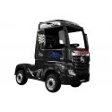 Lean Cars Lasten sähköauto kuorma-auto Mercedes Actros musta kiiltävä MP4:llä Lean Cars Lasten sähköauto kuorma-auto Mercedes Actros musta kiiltävä MP4:llä